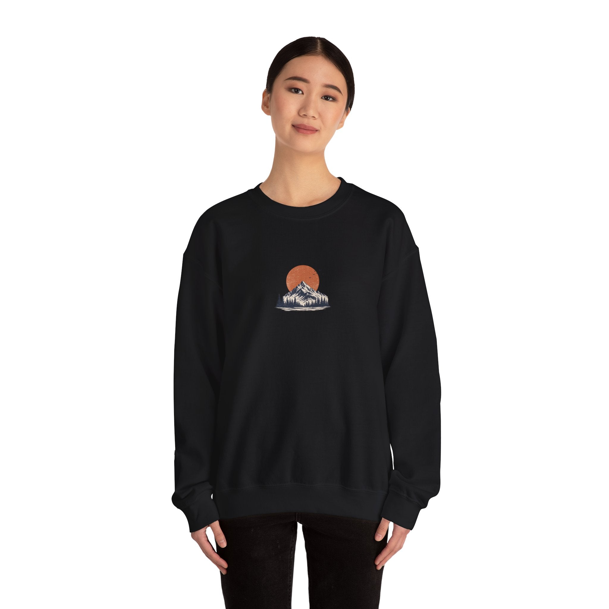 Wander Mountain Crewneck Sweatshirt — Vintage Sun & Peak Graphic