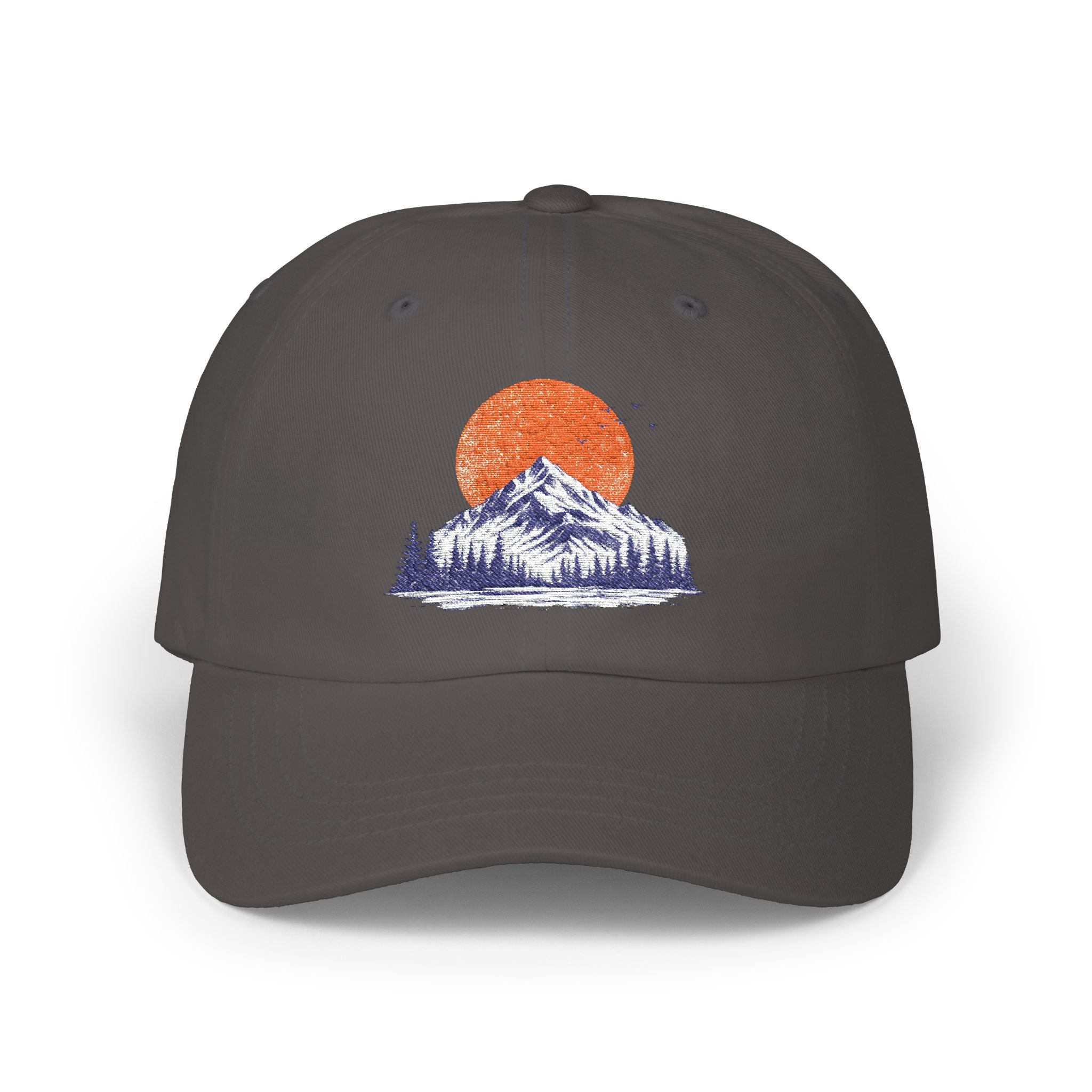 Dad Cap - Mountain Sunset Embroidered Baseball Hat