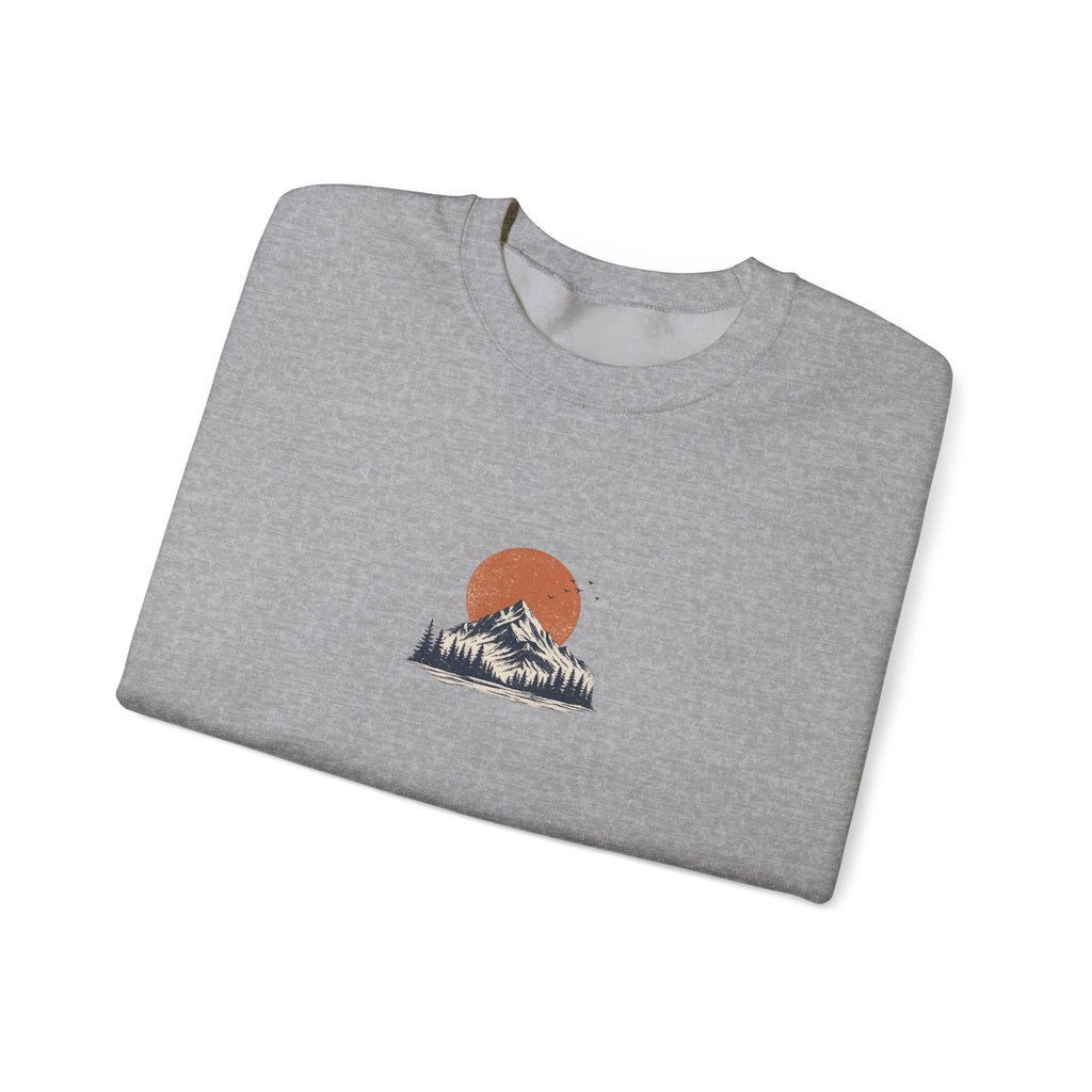 Wander Mountain Crewneck Sweatshirt — Vintage Sun & Peak Graphic