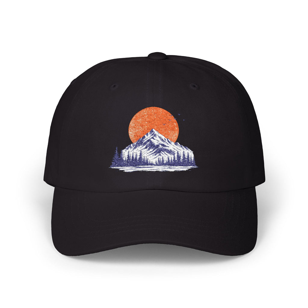 Dad Cap - Mountain Sunset Embroidered Baseball Hat