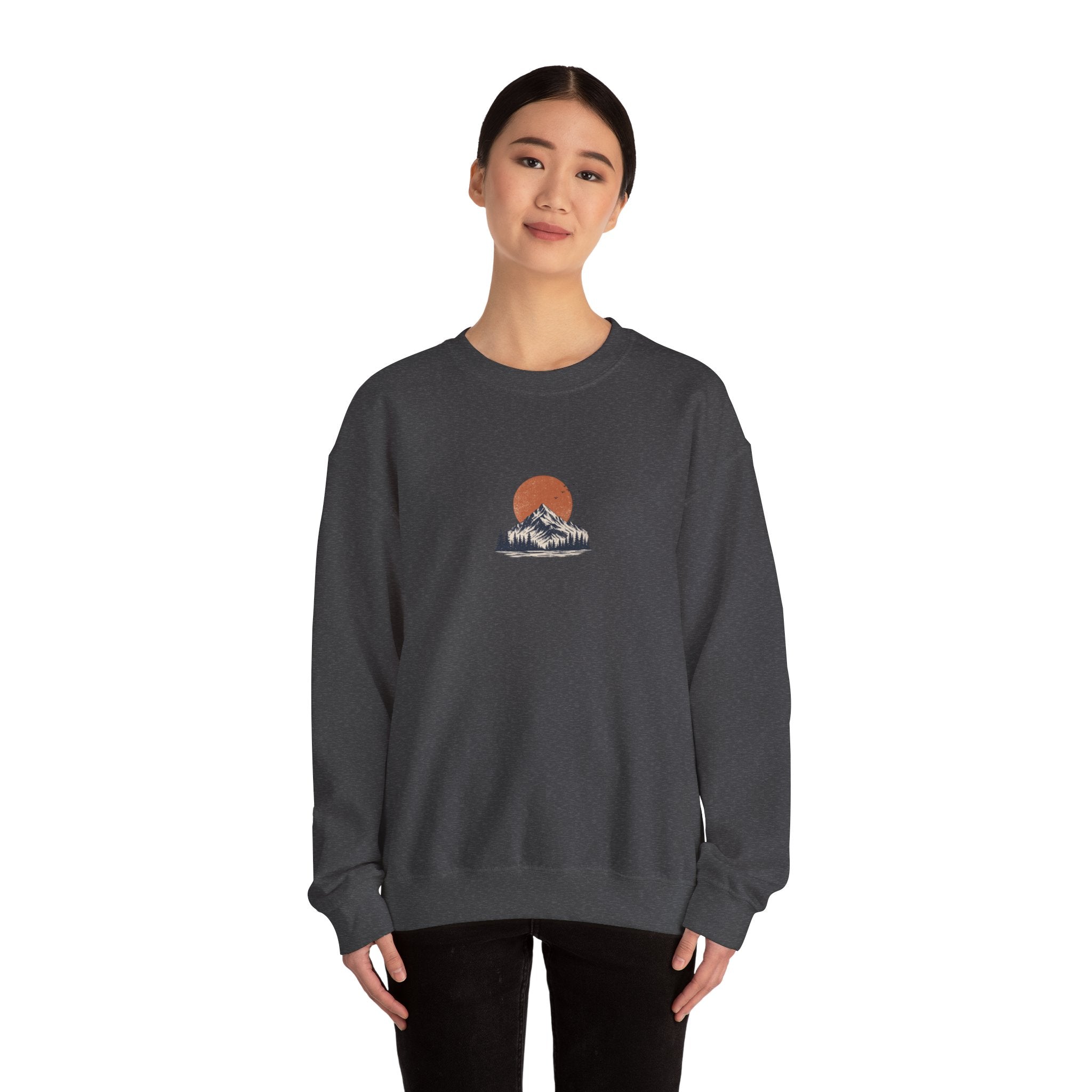 Wander Mountain Crewneck Sweatshirt — Vintage Sun & Peak Graphic