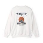 Wander Mountain Crewneck Sweatshirt — Vintage Sun & Peak Graphic