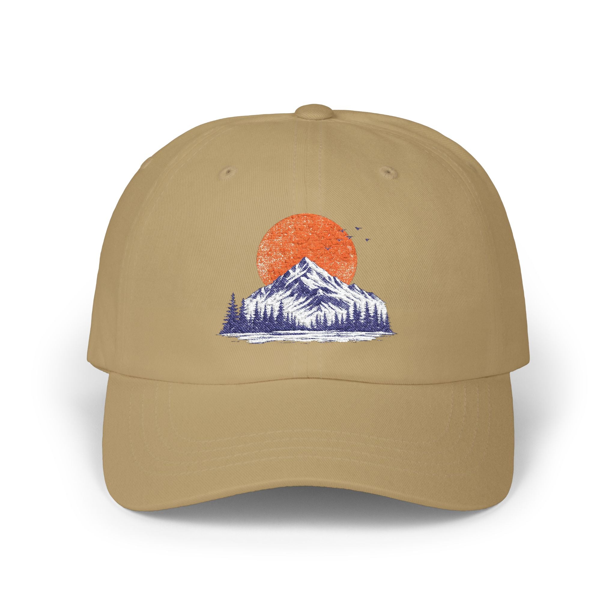 Dad Cap - Mountain Sunset Embroidered Baseball Hat