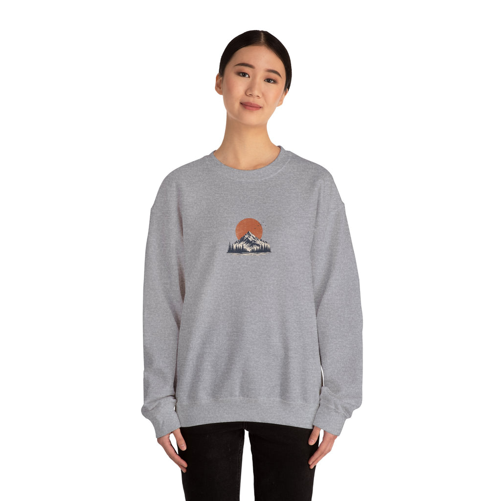 Wander Mountain Crewneck Sweatshirt — Vintage Sun & Peak Graphic