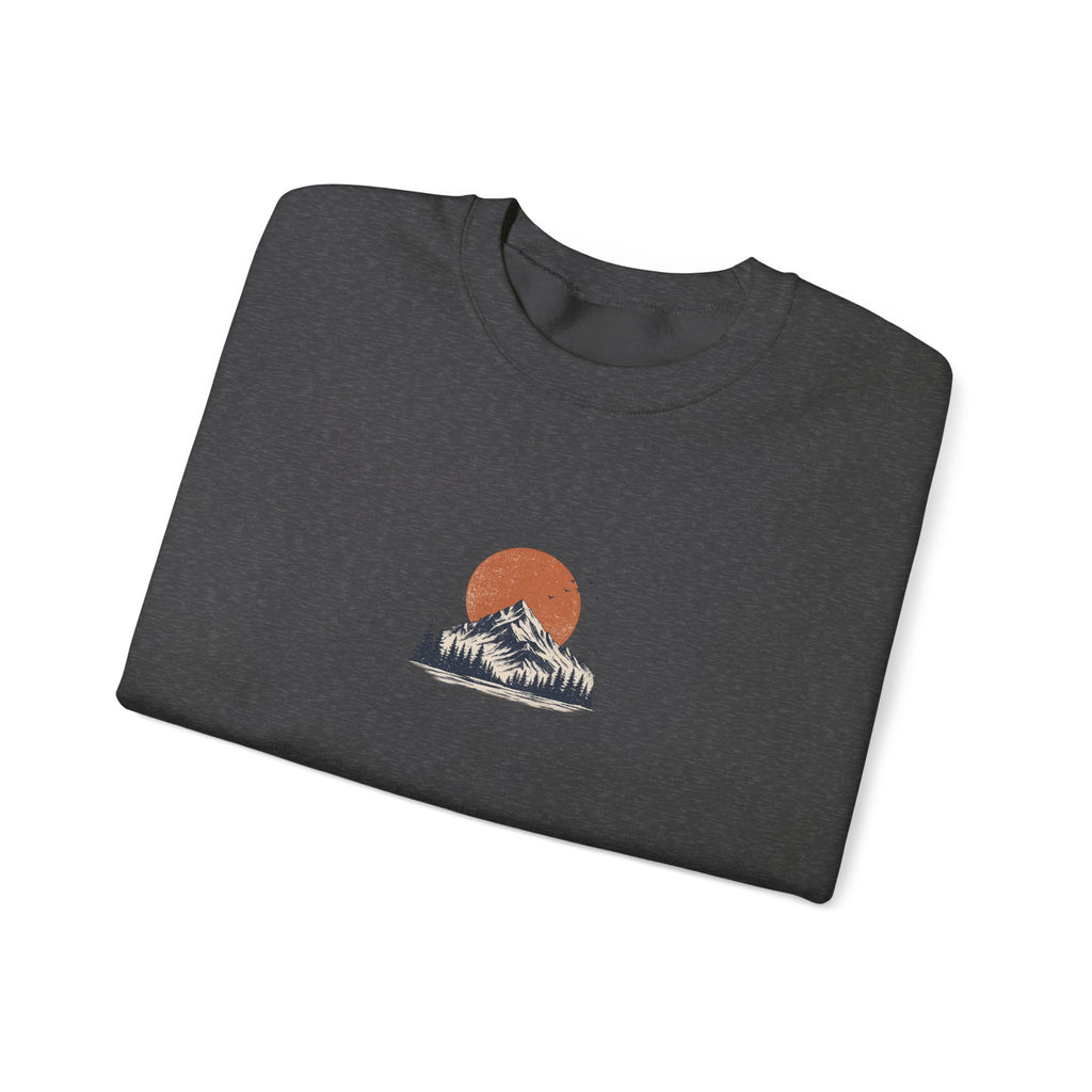 Wander Mountain Crewneck Sweatshirt — Vintage Sun & Peak Graphic