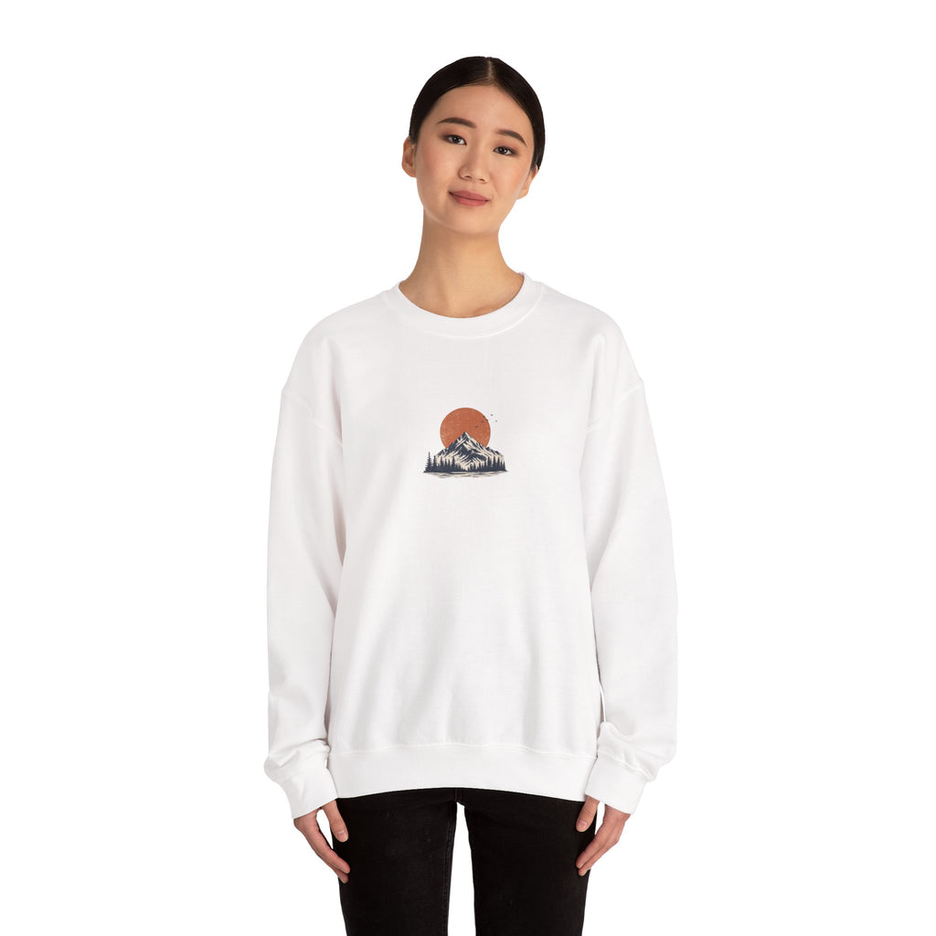 Wander Mountain Crewneck Sweatshirt — Vintage Sun & Peak Graphic