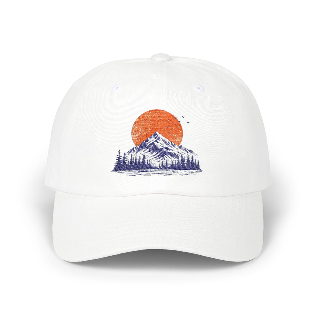 Dad Cap - Mountain Sunset Embroidered Baseball Hat
