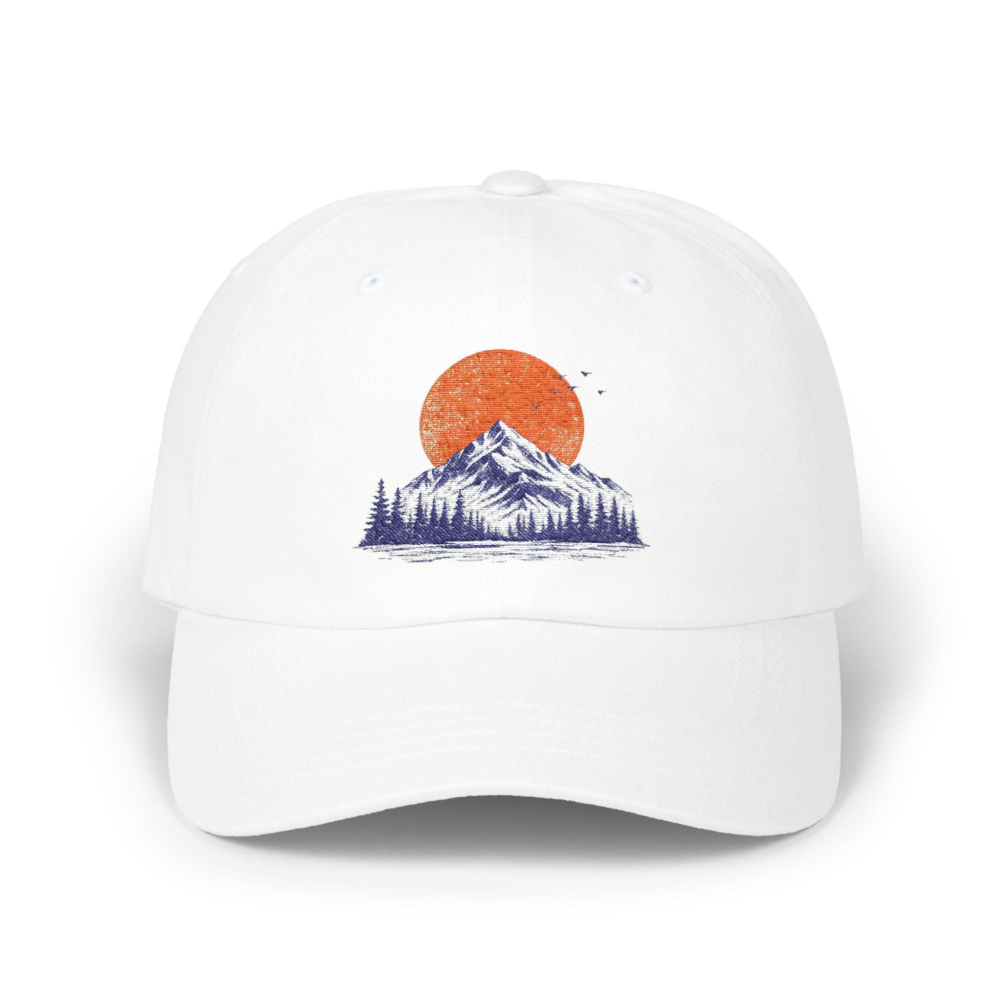 Dad Cap - Mountain Sunset Embroidered Baseball Hat